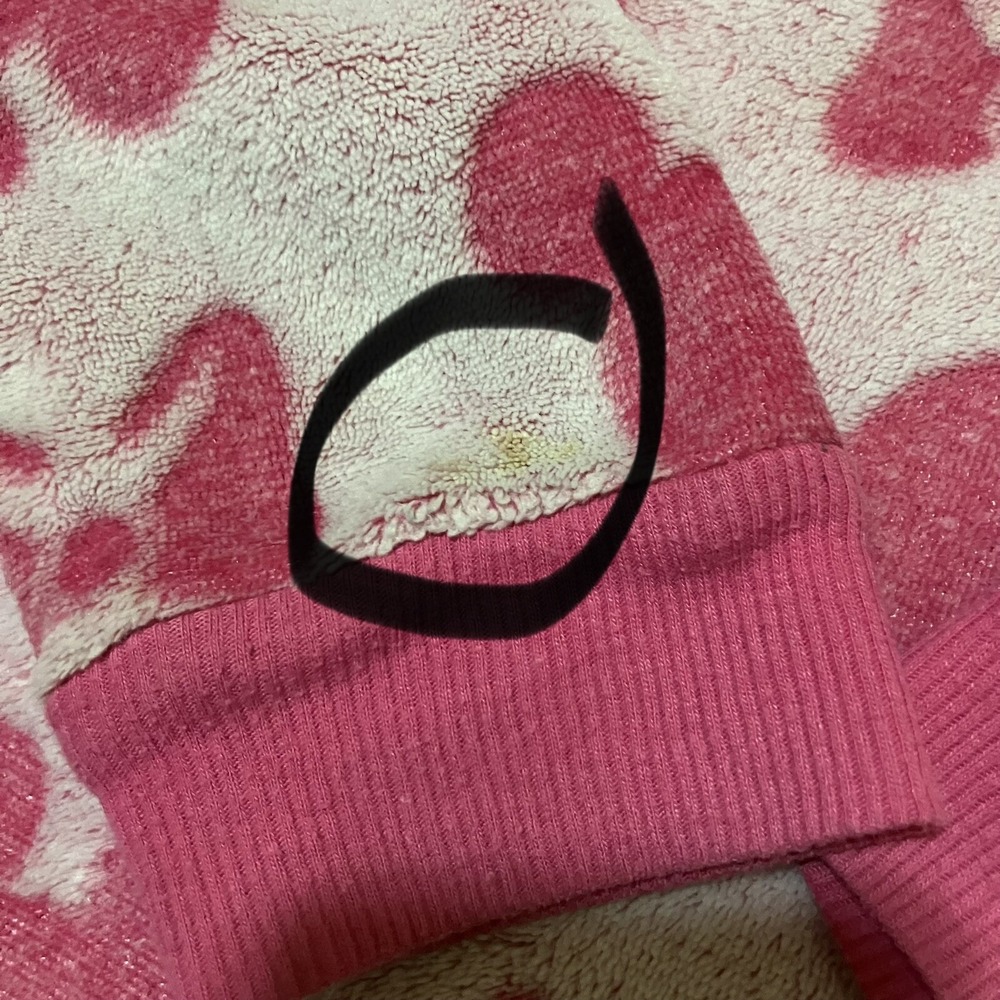 Disney Mickey Mouse Polyester Pink/white Sweater Women Extra Small - Picture 2 of 13